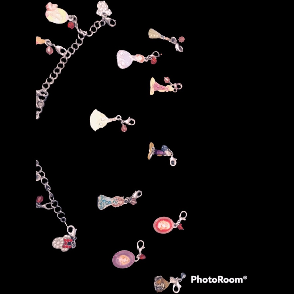 Two charm bracelets each one sold separately authentic disney sterling